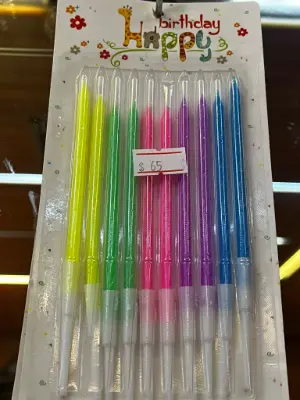 Velas varios colores